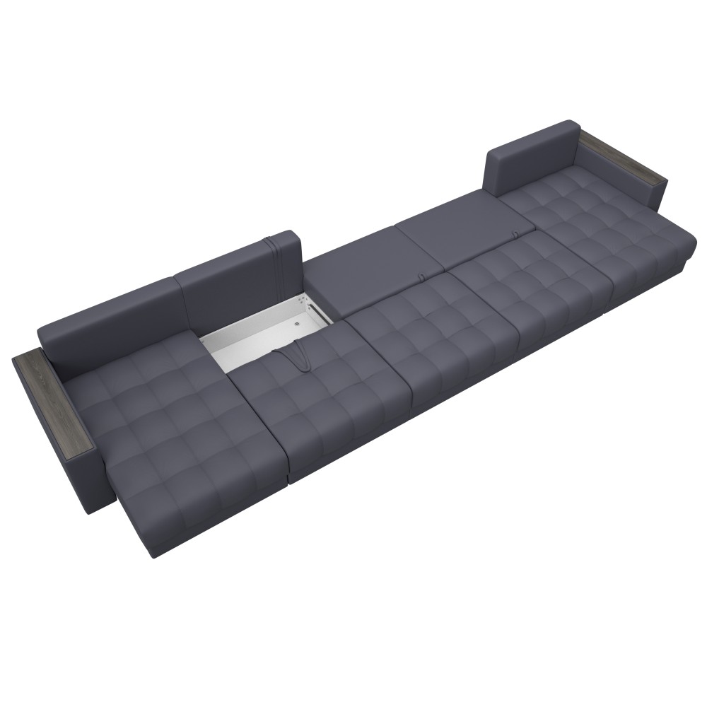 Диван П-образный с декором Лига-049 НПБ Мегалонг Диван П-образный с декором Лига-049 НПБ Мегалонг