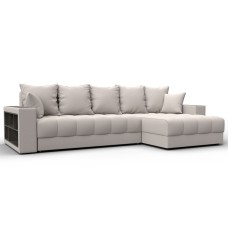 Диван угловой с декором и полкой Лига-050 НПБ
