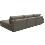 Диван угловой модульный с пуфом Лига-060 НПБ Лонг угол универсальный