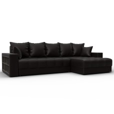 Диван угловой с декором и полкой Лига-050 НПБ