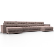 Диван П-образный с декором Лига-049 НПБ Лонг