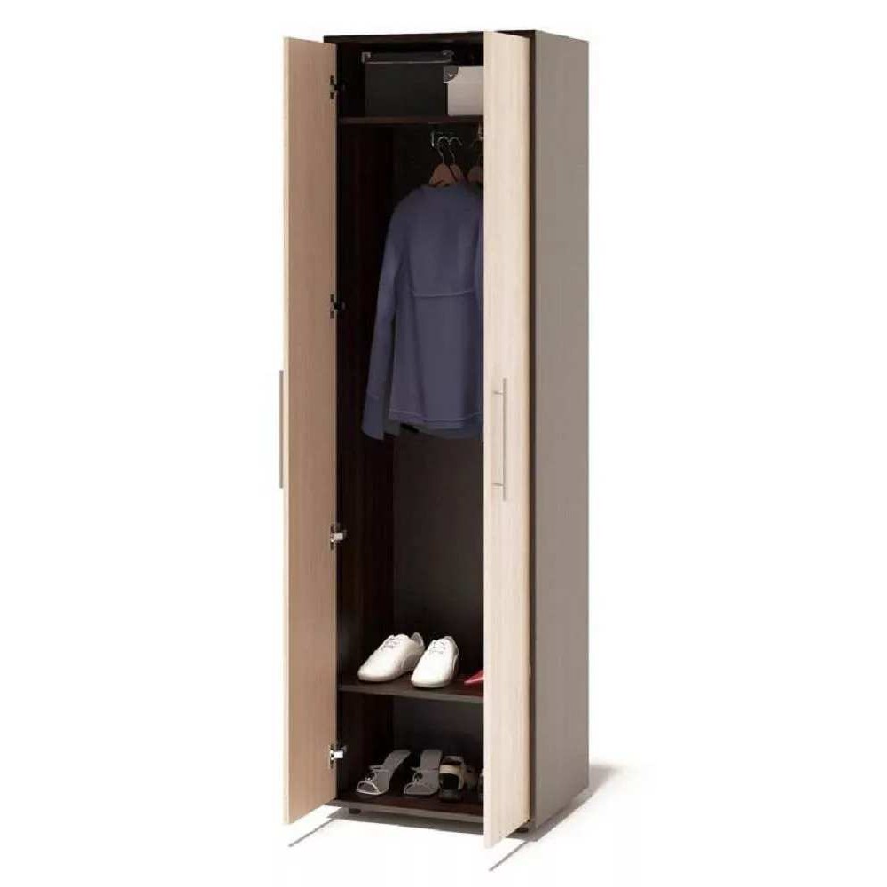 Неглубокий шкаф для верхней одежды
