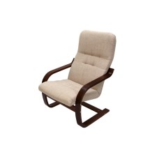 Кресло  Сайма мебельная ткань арт.М188-МТ001-23 (2 уп. каркас вишня 1 уп., сиденье Латте 1 уп.) 