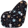 Кресло -мешок XL велюр арт.5032321, разноцветный (Star) 