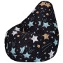 Кресло -мешок XL велюр арт.5032321, разноцветный (Star) 