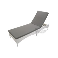 Лежак Мальта арт.M001-МТ002, ротанг искусственный (молочный) 