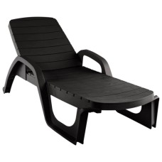 Лежак Прованс арт.ЭП 136103шк, пластик (шоколад) 
