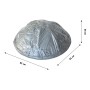 Кресло для отдыха Папасан Элис арт.CN2311-MT  1уп, шнур мебельный (серый, подушка серая Tesla smoke) (М) 
