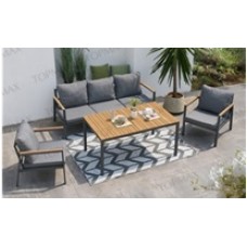 Набор мебели Персия  арт.GS091 серый, серый (каркас серый, подушки серые) "Garden story"