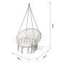 Кресло подвесное Фиби без подушки арт.ZRHC30-A/1 (корзина светло-серая, 1 уп.)
