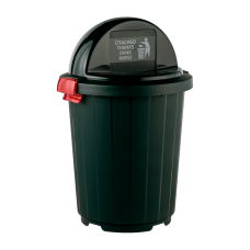 Бак круглый с крышкой-клавишей 105л (темно-зеленый) арт.ЭП 361269 