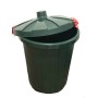 Бак круглый с крышкой 105л. (темно-зеленый) арт.3733-МТ008 