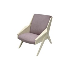 Кресло БЭМБИ АМБЕР Д арт.GS-341767 1 уп. (каркас дуб, сиденье Verona Rose розовое). 