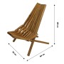 Кресло -шезлонг КЕНТУККИ арт.G-LC-004-OAK деревянный 