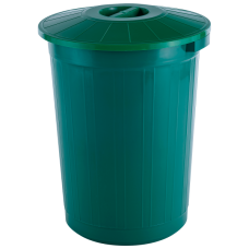 Бак круглый с крышкой 60л. (в уп 10шт.) (зеленый) арт.ЭП 097624 