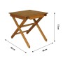 Стол квадратный раскладной  Дятел арт.G-001-OAK  