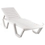 Лежак Атлант арт.ЭП 860437, пластик (белый) 