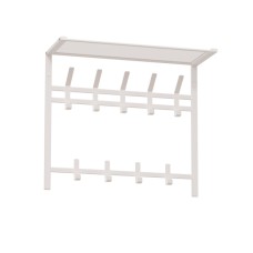 Вешалка с полкой Торонто 22 арт.ВСПТ22 Б 1 уп (Белый) 