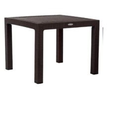 Стол пластиковый RATTAN арт. 95x95см квадратный (коричневый) 