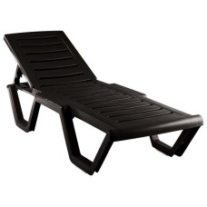 Лежак Атлант арт.ЭП 860468, пластик (шоколад) 