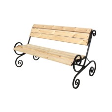 Лавочка садовая Завиток арт.НПА3262 1,5м  1уп(доски + стойки) 