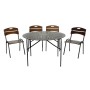 Набор мебели Бистро  арт.КА6266+КА6280 коричневый,  кругл.стол  (4 кресла) 