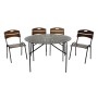Набор мебели Бистро  арт.КА6266+КА6280 коричневый,  кругл.стол  (4 кресла) 