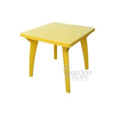 Стол пластиковый Луна арт.740ж квадратный (желтый) 