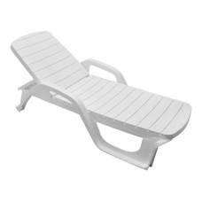 Лежак Прованс арт.ЭП 136103бл, пластик (белый) 