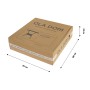 Стол пластиковый Ola Dom арт.S-GS03 76x76см квадратный (антрацит) 