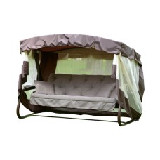 Качели садовые 4-х местные Саванна ткань папермун арт.с1453 