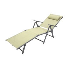 Лежак Маркус арт.YX-4017, текстилен (молочный) "Garden story"