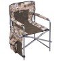 Кресло складное с карманами КС2/СХ арт.КС2/СХ (2 шт в упаковке (каркас серый, ткань сафари,хаки) 