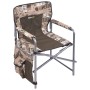 Кресло складное с карманами КС2/СХ арт.КС2/СХ (2 шт в упаковке (каркас серый, ткань сафари,хаки) 