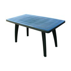 Стол пластиковый Солнце арт.741з прямоугольный (зеленый) 