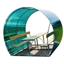 Каркас беседки Пион  арт.657 (без СПК) + доски + крепеж 