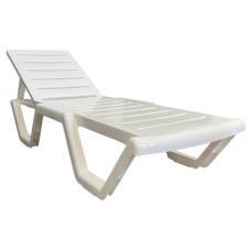 Лежак Аква арт.956364, пластик (белый) 