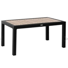 Стол пластиковый RATTAN арт.ЭП 401424 160x95см прямоугольный (антрацит) 