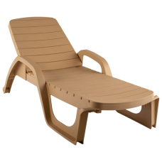 Лежак Прованс арт.ЭП 136103бж, пластик (бежевый) 