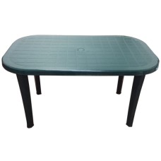 Стол пластиковый  арт.ЭП 013730 овальный (темно-зеленый) 