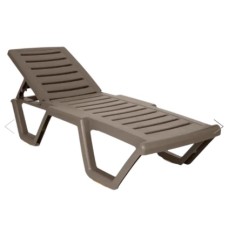 Лежак Атлант арт.ЭП 860437, пластик (мокко) 