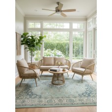 Набор мебели Эллада Премиум  арт.WW-2322 желтый, серый 1 уп. (ротанг иск желтый, подушки серые) "Garden story"