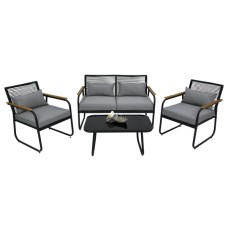 Набор мебели Амелия  арт.GS012 черный, серый "Garden story"