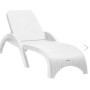 Лежак RATTAN арт.ЭП 044053, пластик (белый) 