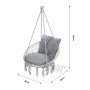 Кресло подвесное Фиби арт.ZRHC30-B/1 (корзина светло-серая, подушка серая, 1 уп.)