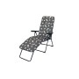 Кресло -шезлонг Альберто-2 тафтинг арт.с1011/74 (в уп.2 шт.)(каркас серый, ткань цветы) 
