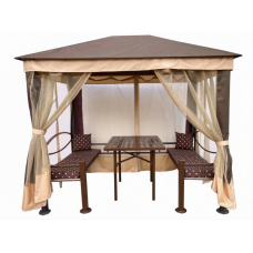 Шатер садовый Визит стол металл арт.GS2023-2026 2 уп. 