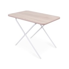 Стол туриста Ника арт.ТСТМ/С 1уп. (каркас белый, поверхность дуб сонома) 