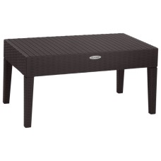 Стол пластиковый журнальный прямоугольный Ola Dom арт.ЭП 401455 (коричневый) 