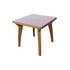 Стол пластиковый Луна арт.740к квадратный (коричневый) 